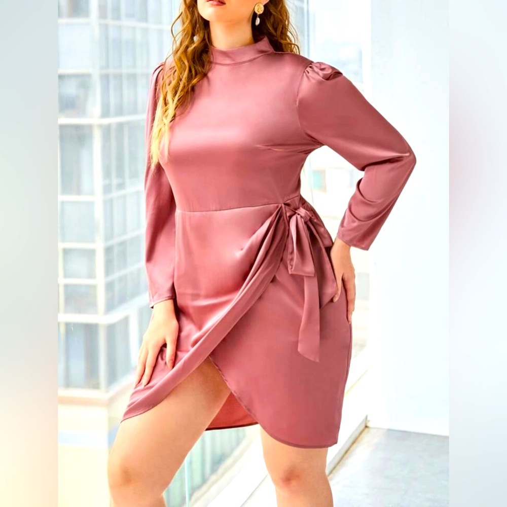 Pink Satin SHEIN Formal Dress